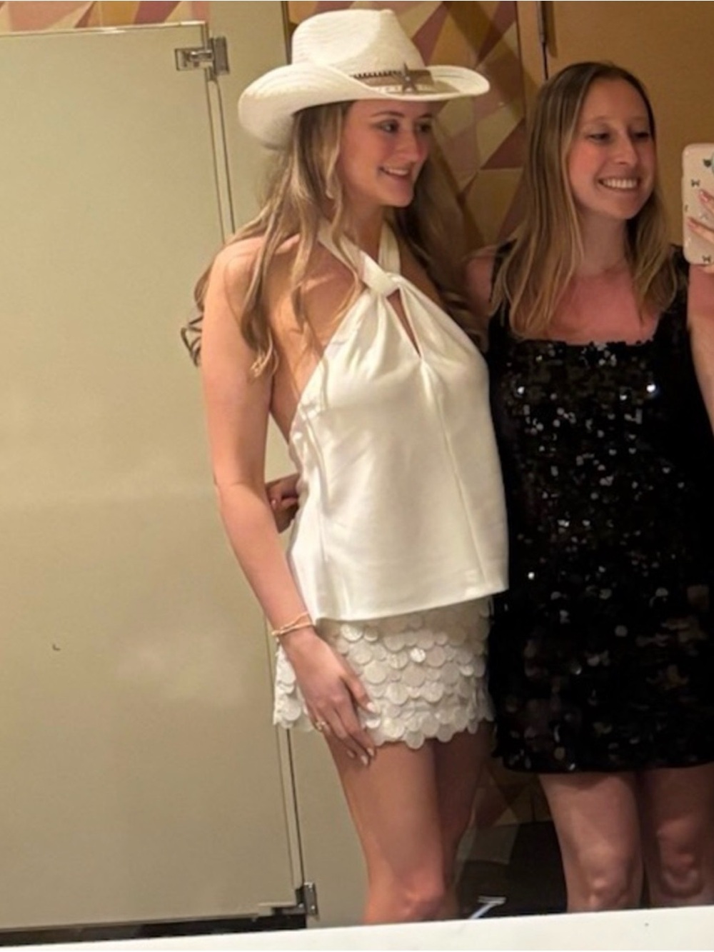 Peppermayo Movie Star Mini Skirt - Pearl